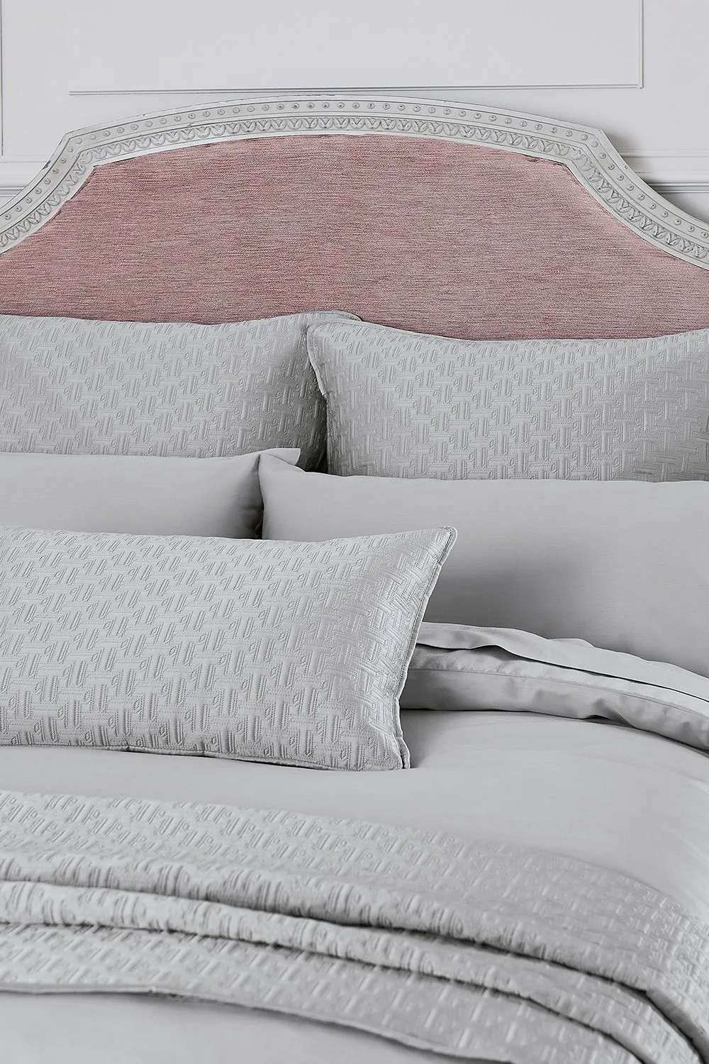 Ted Baker 'TB Plain Dye' Cotton Sateen Square Oxford Pillowcase in Silver 5