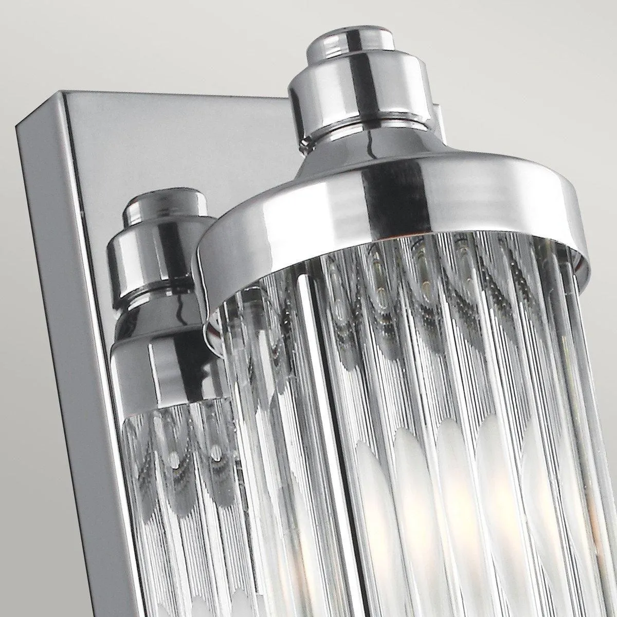 Netlighting Paulson 4 Light Ceiling Pendant Light Chrome IP44 G9 in Grey 2