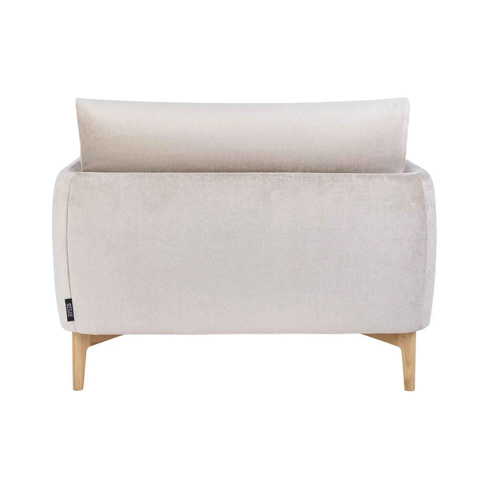 Ercol Aosta Snuggler Armchair, Neutral Fabric | Barker & Stonehouse 4