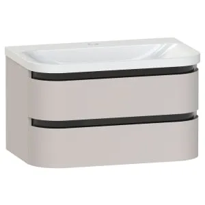 Duarti by Calypso Berrington Cashmere Glow Vanity with Whitley Basin - 800mm