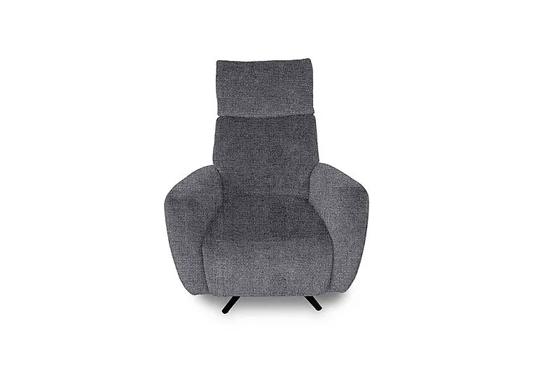 Designer Chair Collection Granada Fabric Power Recliner Swivel Chair with Massage Feature - Gunmetal