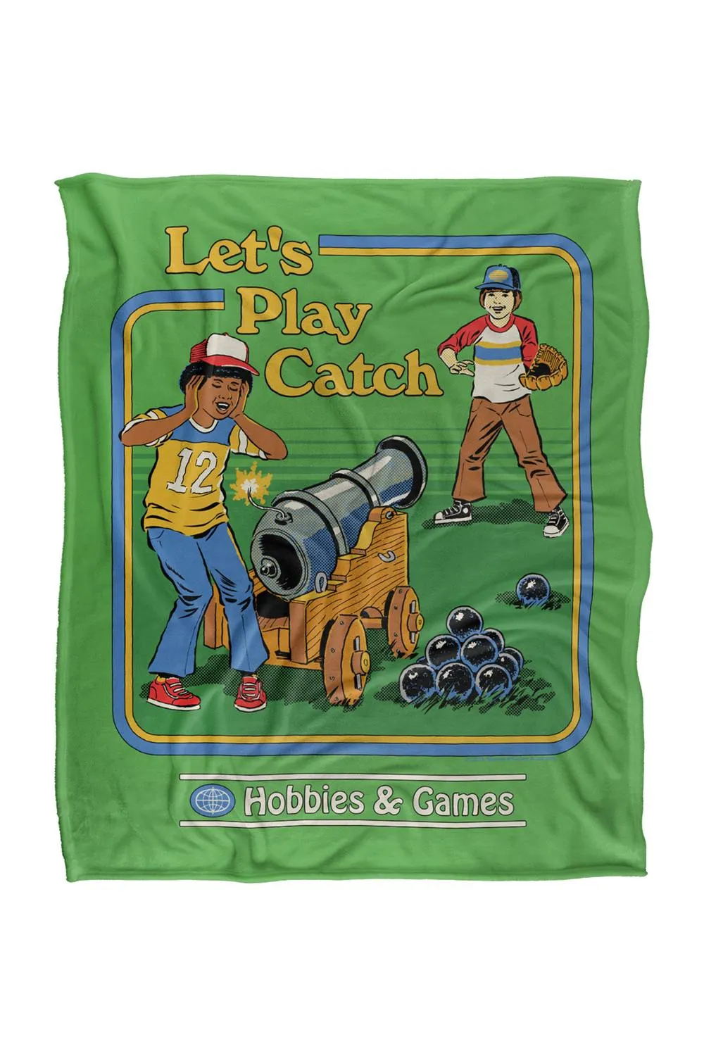 Steven Rhodes Let'S Play Catch Silky Touch Super Soft Throw Blanket