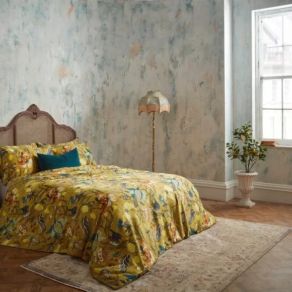 EW by Edinburgh Weavers Morton Floral 100% Cotton Sateen Duvet Cover & Pillowcase Set 3