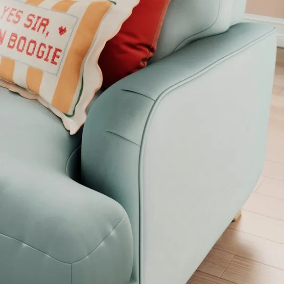 Martha Vintage Velvet Full Corner Sofa 5