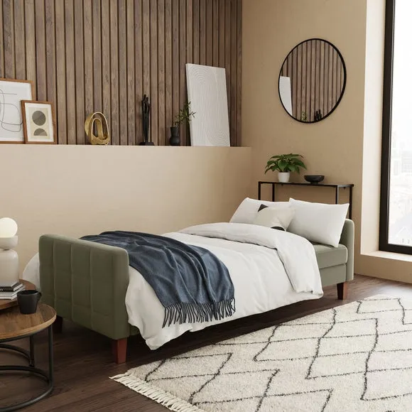 Harlow Velvet Storage Double Sofa Bed 2