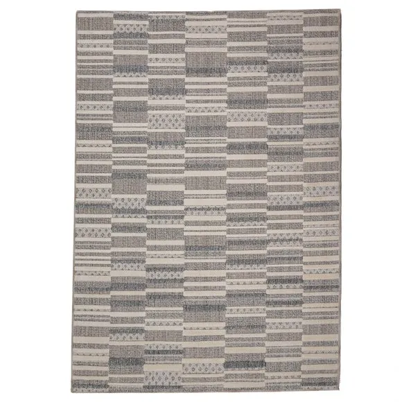 Patchwork Striped Washable Rug 5