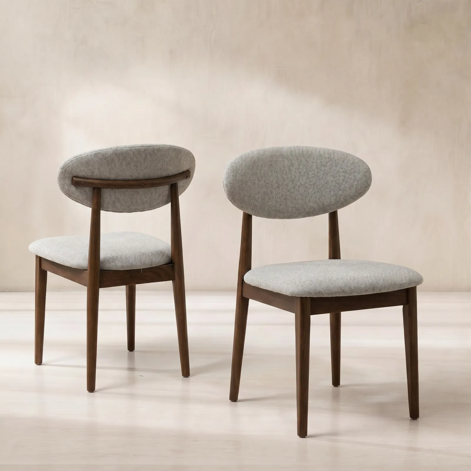 Laroque Dining Chair, Grey Fabric | Barker & Stonehouse