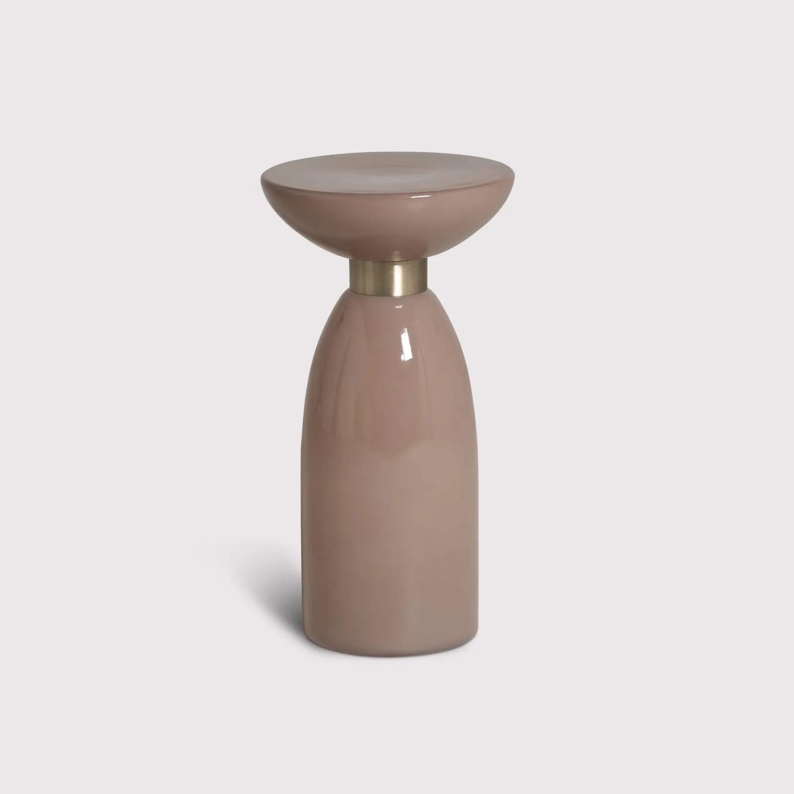 Visconti Lamp Table 30.5X30.5X56.5 Cm, Round, Pink Glass | Barker & Stonehouse
