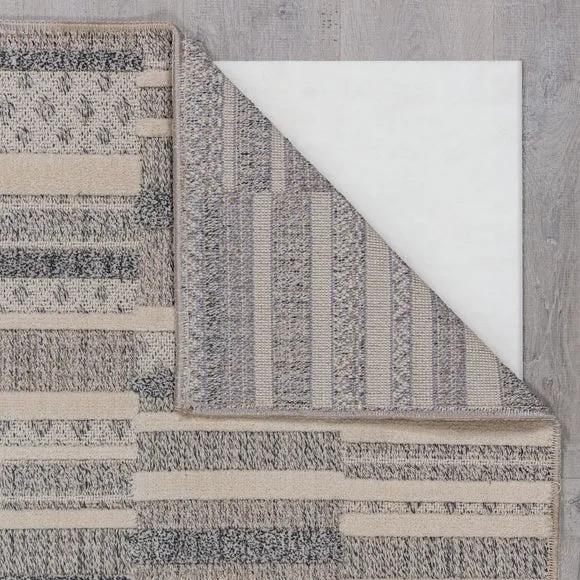 Patchwork Striped Washable Rug 3