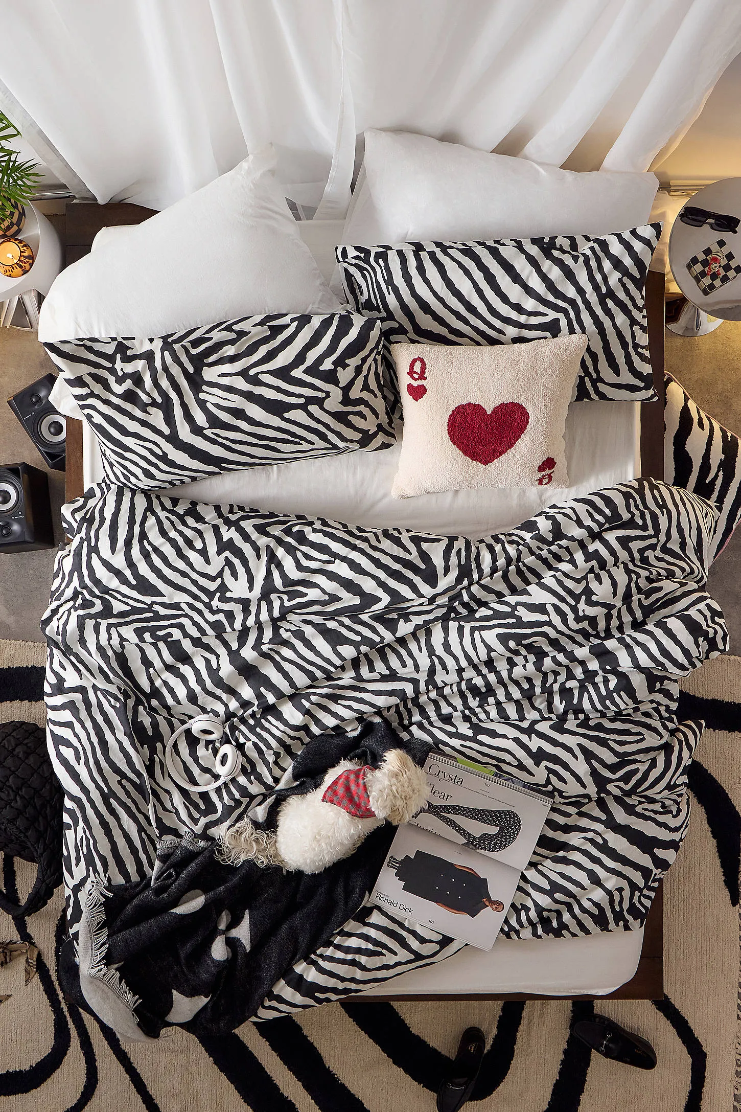 Darcie Zebra Duvet Set - Black/White 2