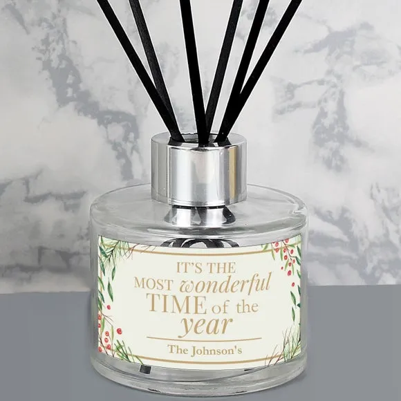 Personalised Wonderful Time of The Year Christmas Diffuser 5