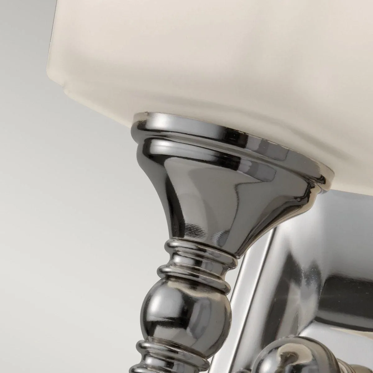 Netlighting Concord 1 Light Bathroom Over Mirror Wall Light Polished Chrome IP44 G9 in Grey 2