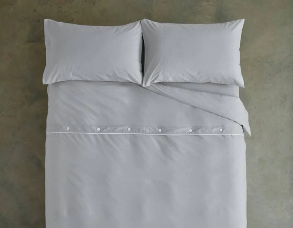 Deyongs Southwick Melange Look Housewife Pillowcase Pair - Smooth & Soft | 1846 in Grey 4