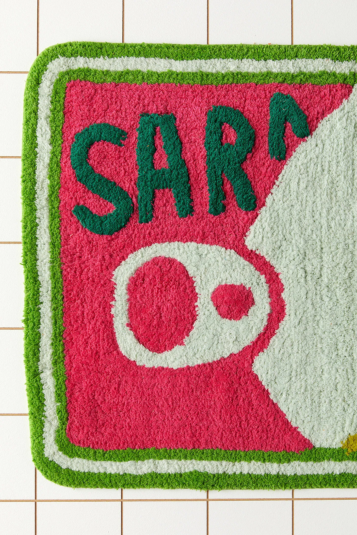 Sardines Bath Mat - Yellow/Green/Pink 50.8cm x 76.2cm 4
