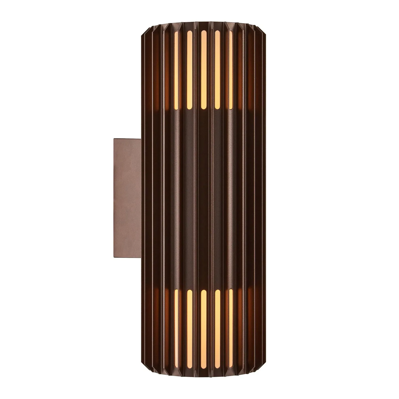 Nordlux Aludra Outdoor Wall Light Brown Metal Garden E27 IP54 Mains