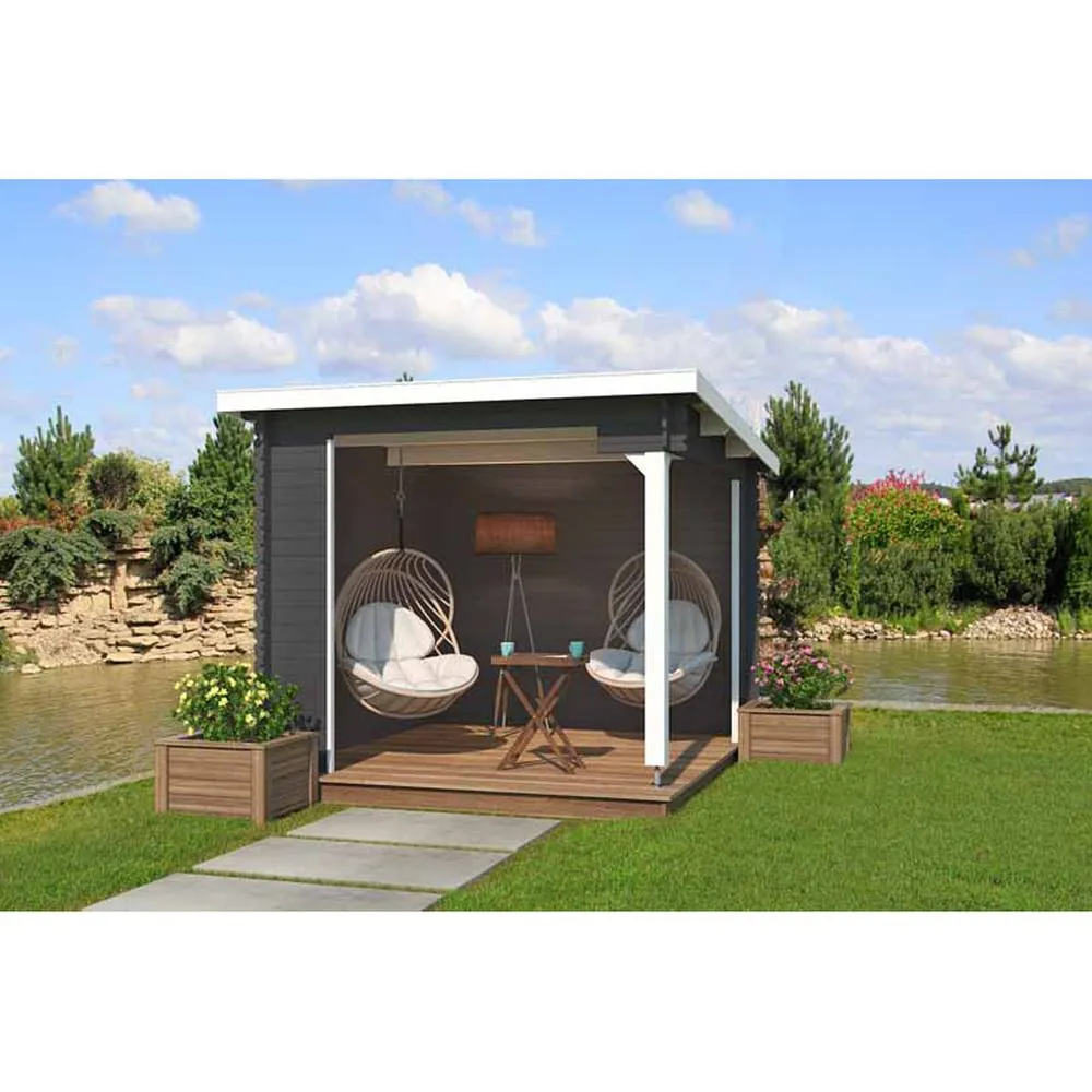 Lasita Maja Ltd Buffalo 275-Log Cabin, Garden Room, Home Office - L315xW323.9xH245.1cm in Light Tan 4