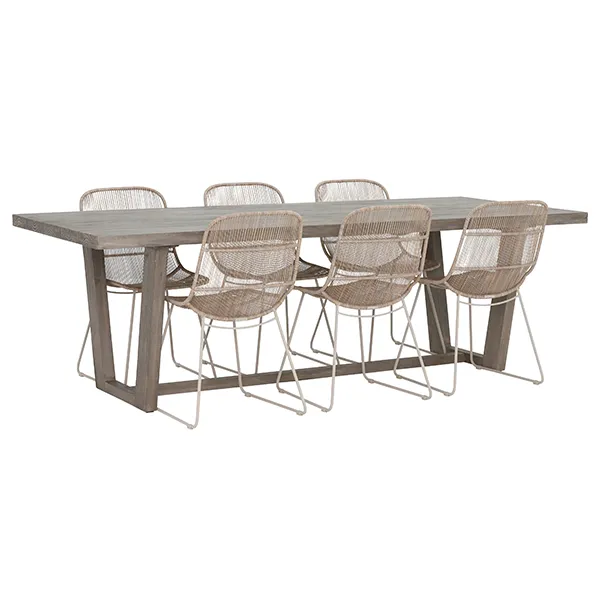 Kos 6 Seat Garden Dining Set with Palma Chairs