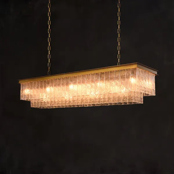 Timothy Oulton Bark Rectangular Pendant Light Metal | Barker & Stonehouse 2