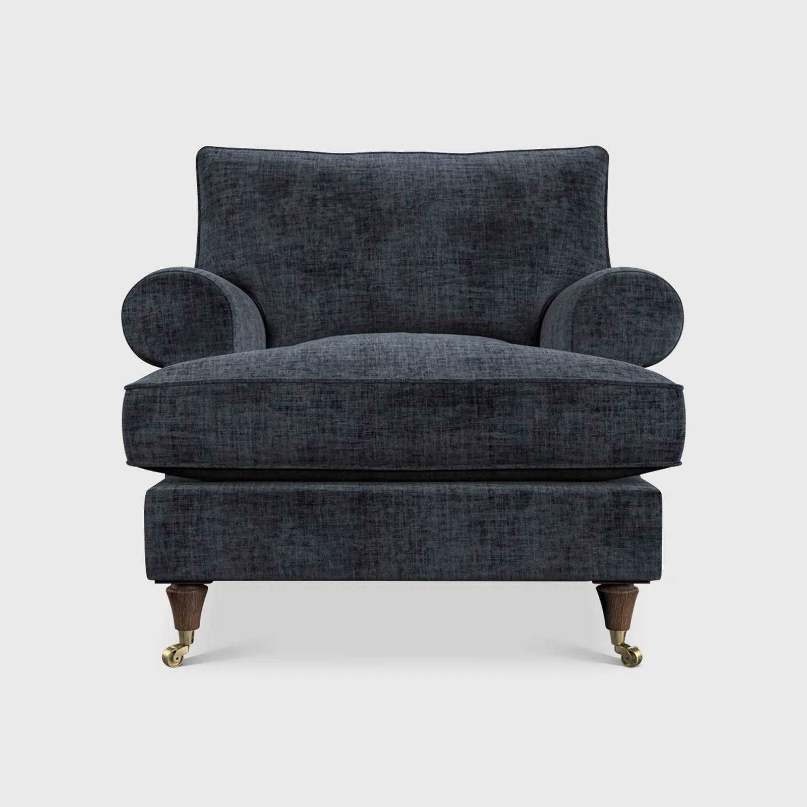 English Heritage Finch Accent Armchair, Blue Fabric | Barker & Stonehouse