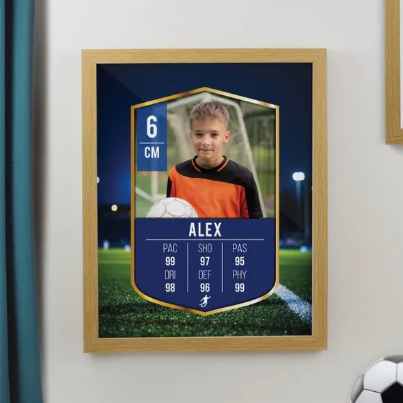 Personalised Photo Football Card Football Poster Frame 2