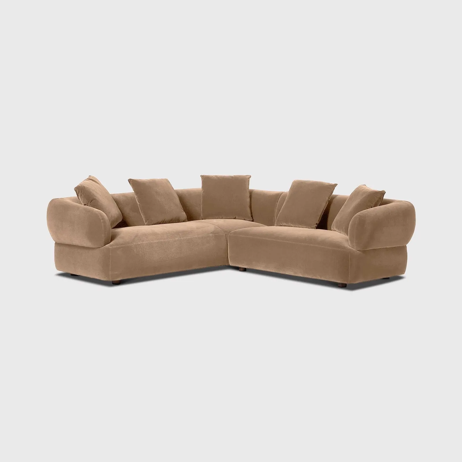 Blume LHF Chaise Corner Sofa, Brown | Barker & Stonehouse