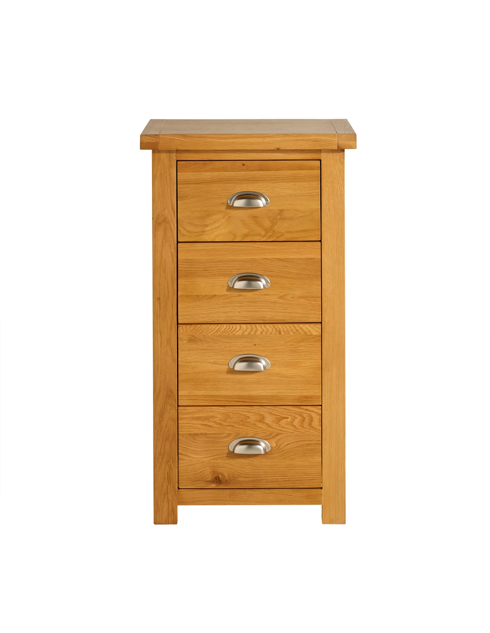 Birlea Woburn 4 Drawer Narrow Chest Oak in Light Oak 5