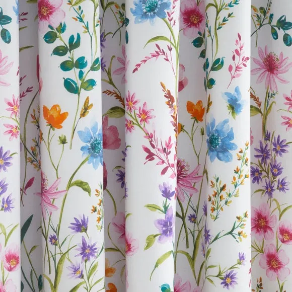 Foxley Ditsy Polycotton Blackout Pencil Pleat Curtains 3