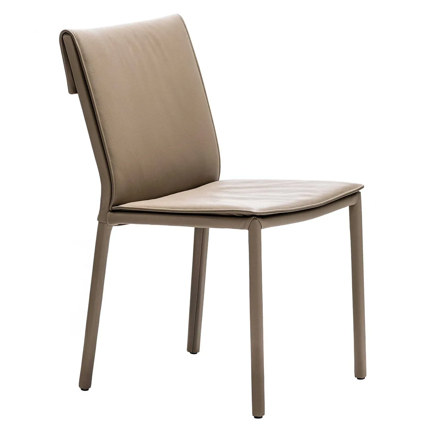 Cattelan Isabel Dining Chair - Brown - Leather - W48 x D59 x H87cm - Barker & Stonehouse