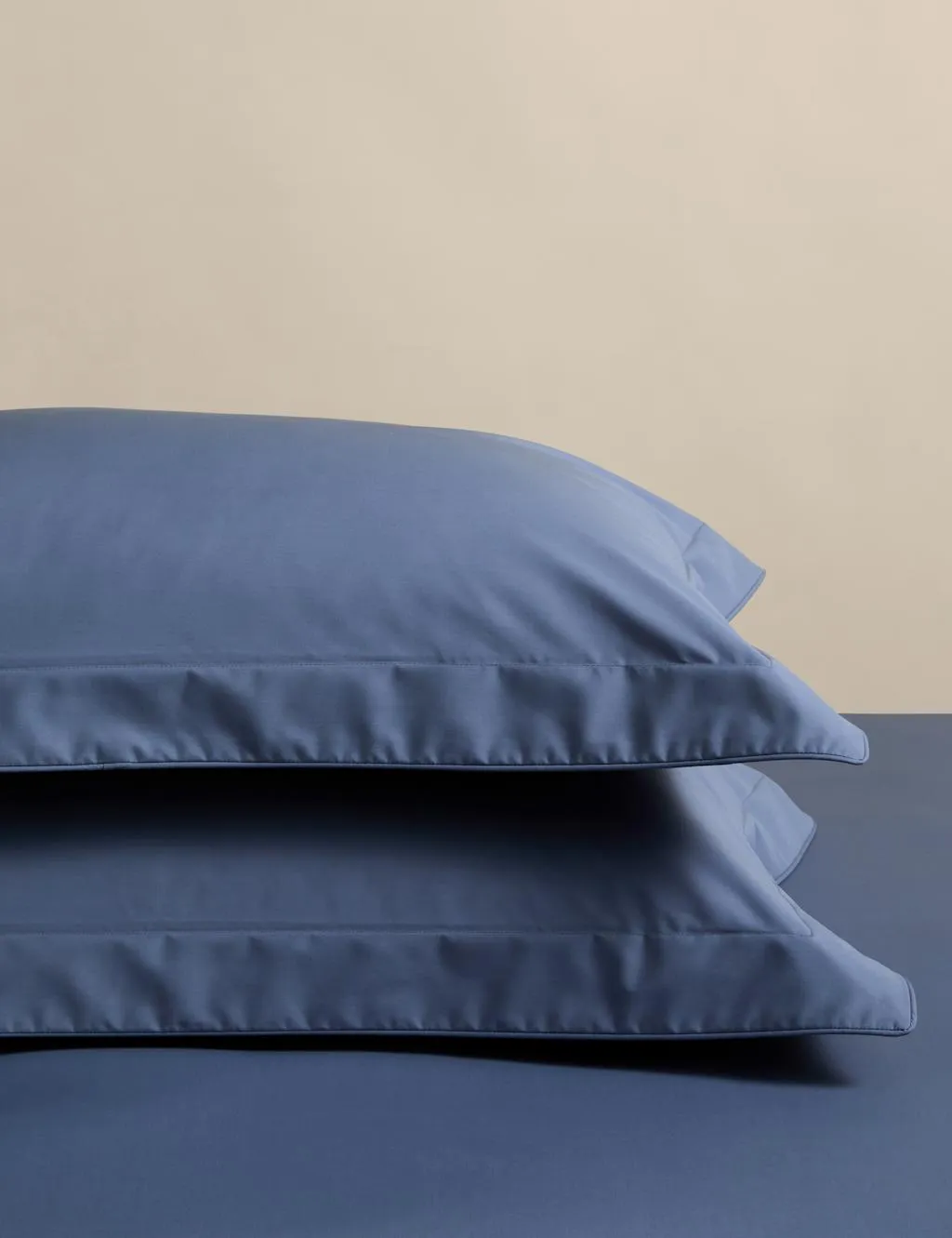 M&S 2 Pack Egyptian Cotton Oxford Pillowcases Slate Blue