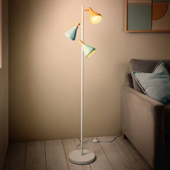 Wolston Retro 3 Light Adjustable Floor Lamp 2