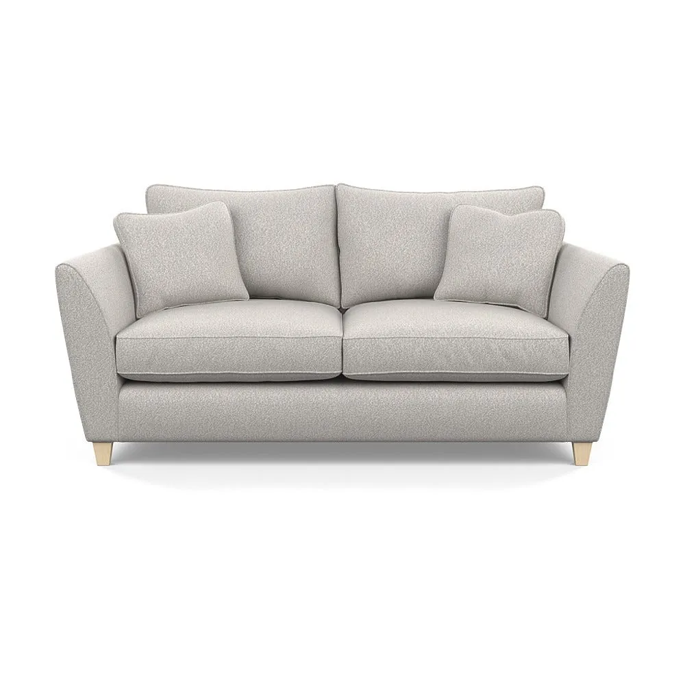 Heal's Torino 3 Seater Sofa Chunky Boucle Ecru Natural Feet 1