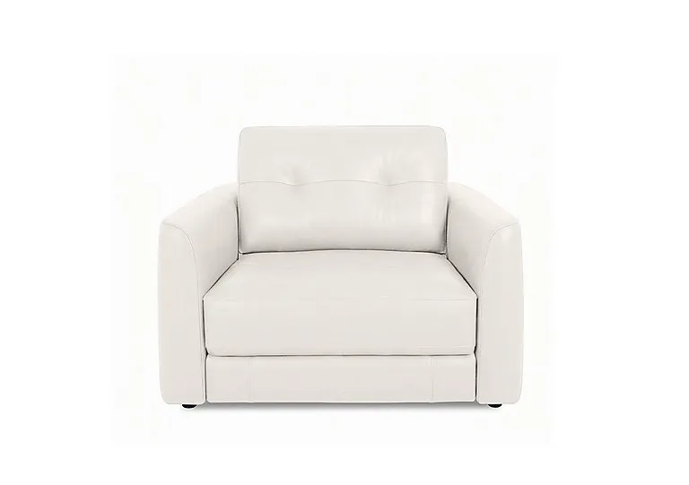 Drift Leather Power Glider Armchair - BV Star White - Sofas and Armchairs - In Time for Christmas