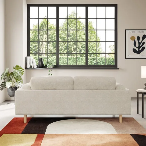 Newton Chunky Tonal Weave 3 Seater Sofa 3