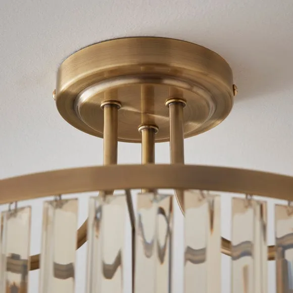 Audra 3 Light Semi Flush Ceiling Light 4