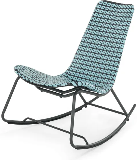 Pya Garden Rocker,  Cadillac Blue and Black