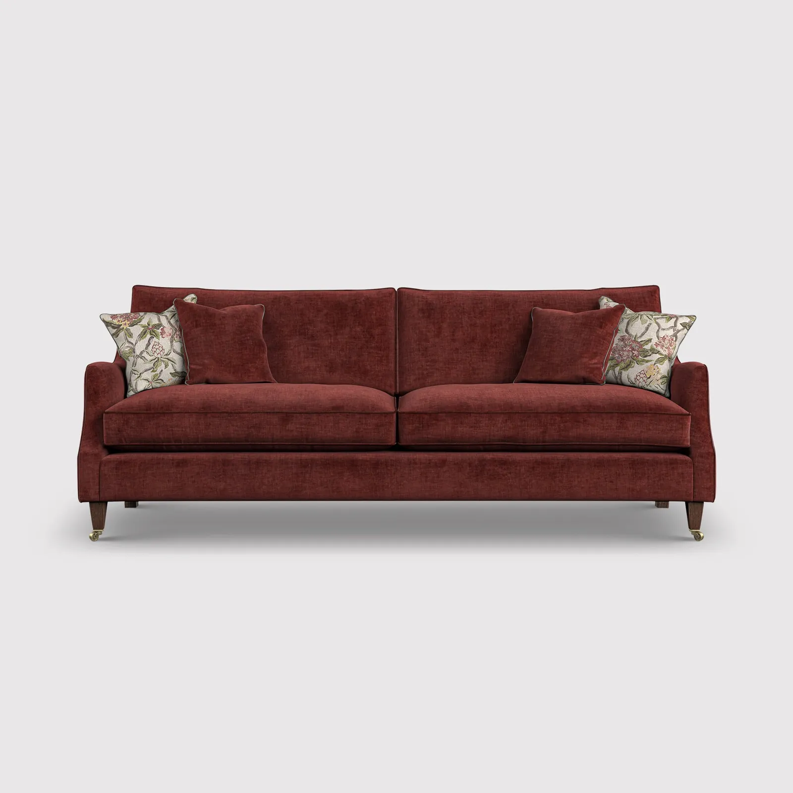 English Heritage Quarry 26 Extra Large Sofa- Pre-Set Scatters, Red Fabric | Barker & Stonehouse 1