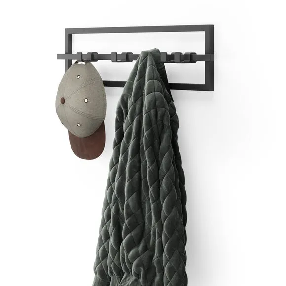 Umbra Cubiko 5 Hook Wall Mounted Coat Rack 4