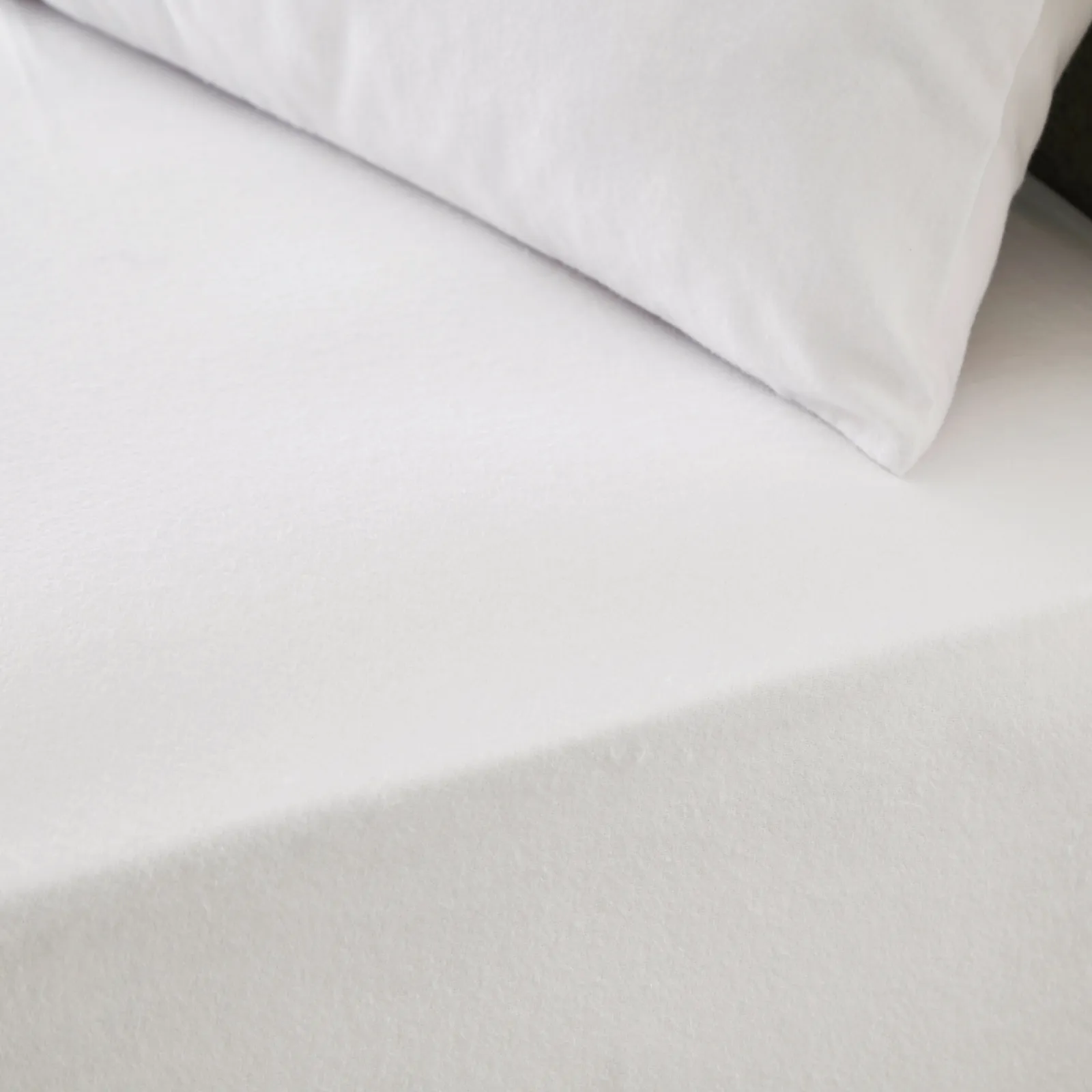 Simply Brushed Cotton Cot Bed Fitted Sheet White