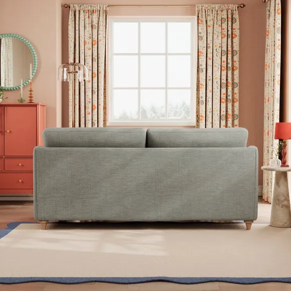 Hattie Slub Faux Linen 3 Seater Sofa 4