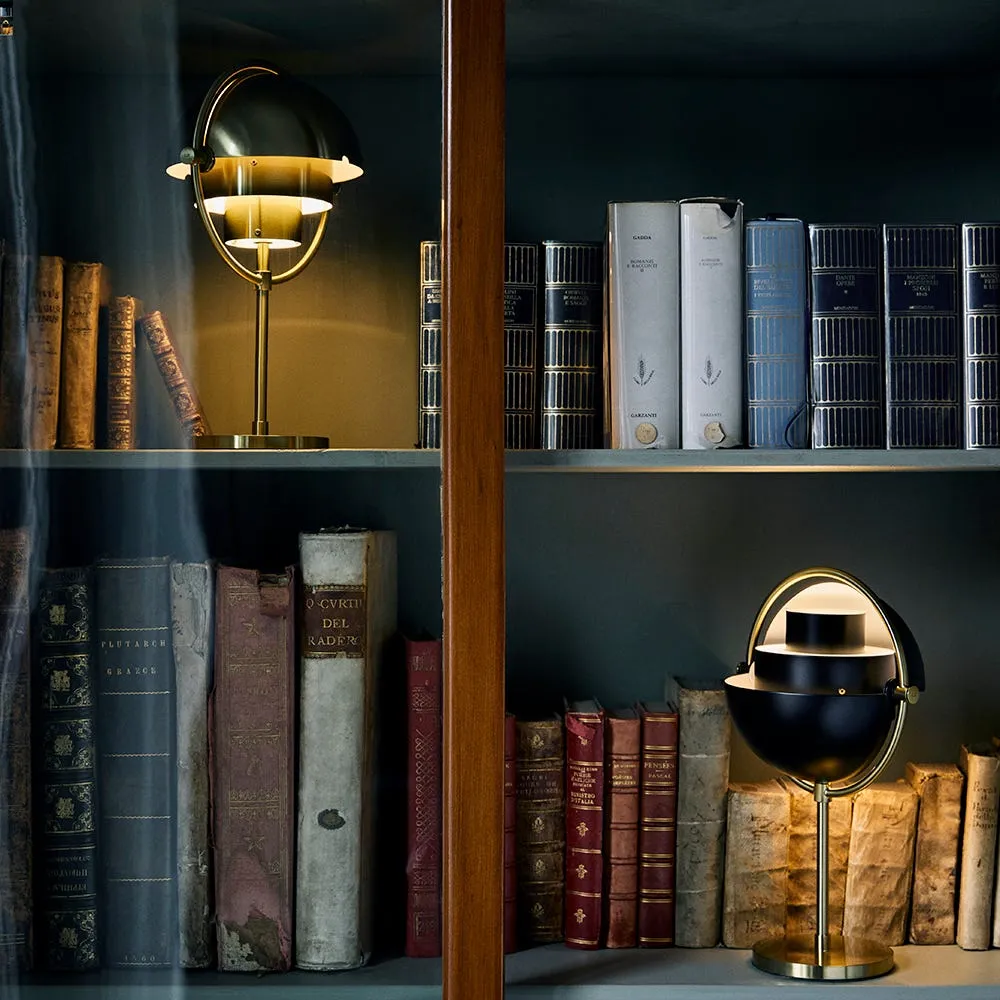 Gubi Multi-Lite Portable Table Lamp Brass/Black Semi Matt 4