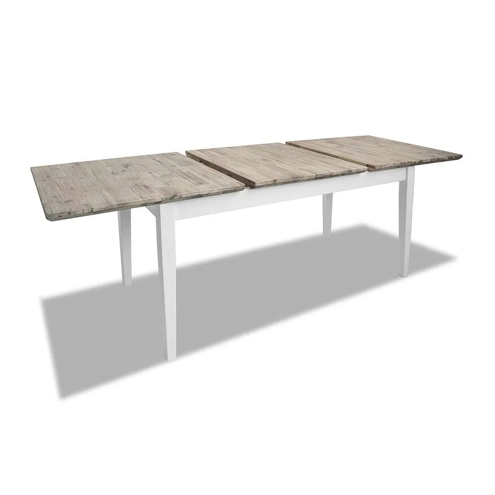 Statement Furniture Florence Rectangle Extendable Kitchen Dining Table in White 5