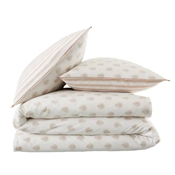 Emily Bond Jaipur Leaves 100% Cotton Duvet Cover & Pillowcase Set 6