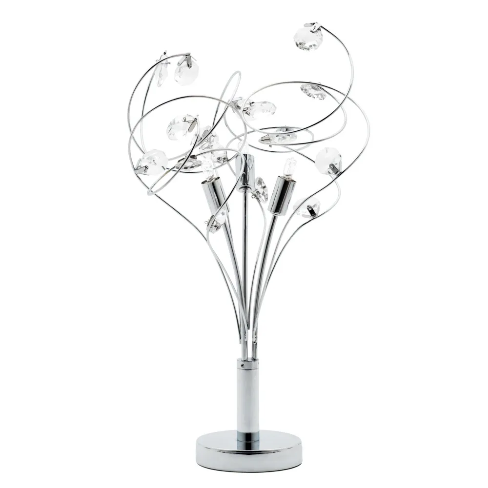 Othello Table Lamp, Chrome