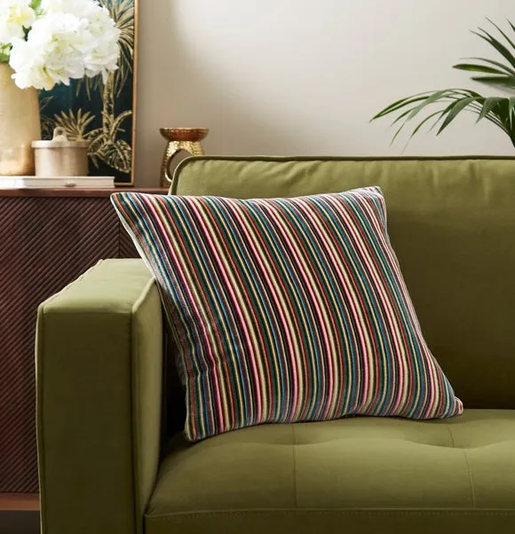 Velvet Striped Cushion Cover