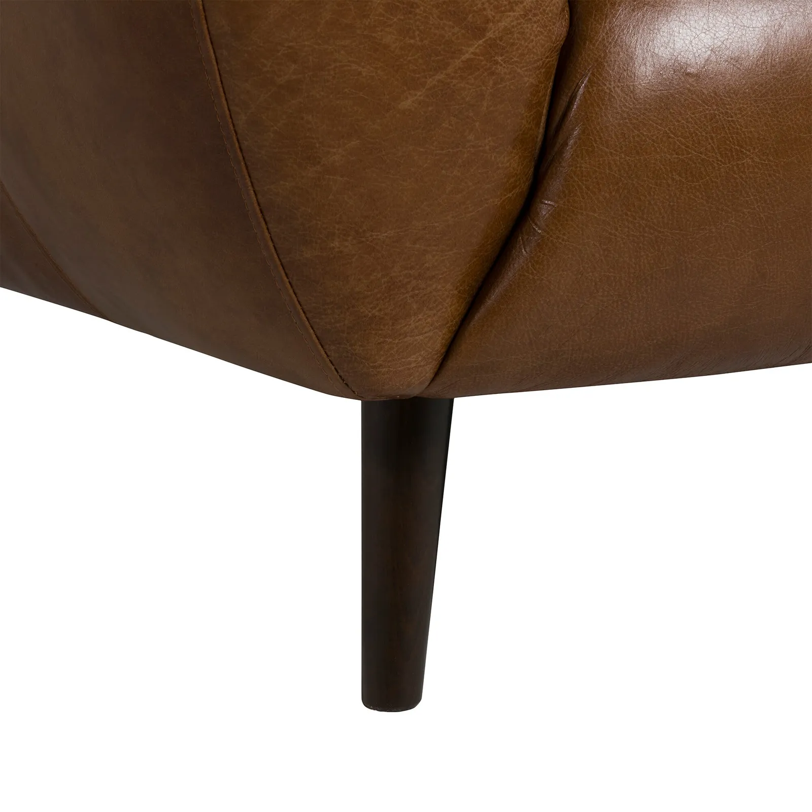 Chicago 2 Seater Sofa, Brown Leather | Barker & Stonehouse 3
