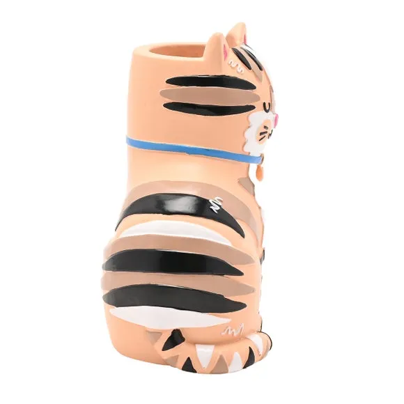 Raspberry Blossom Cat Matchstick Holder 5