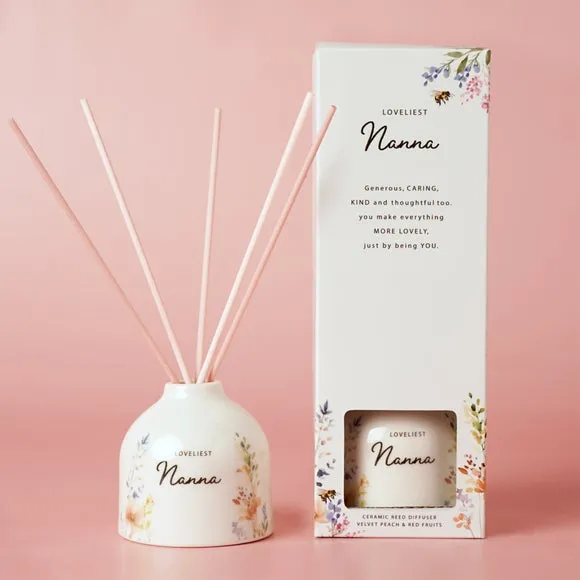 The Cottage Garden Ceramic Reed Diffuser Nanna, Multi