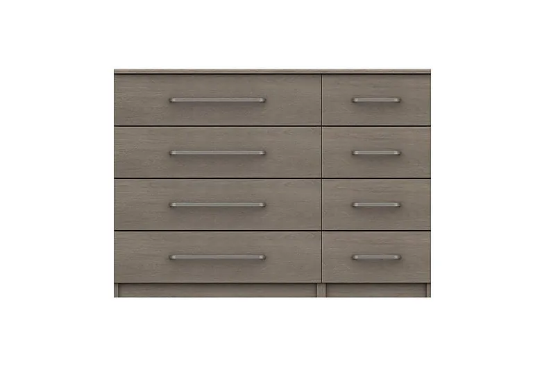 London Bedroomsfriars 8 Drawer Chest - Beige Grey Oak