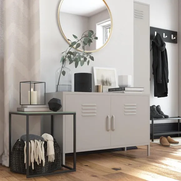 Bradford 2 Door Metal Accent Cabinet 1