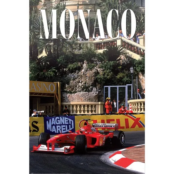Monaco Race Framed Poster Print 2